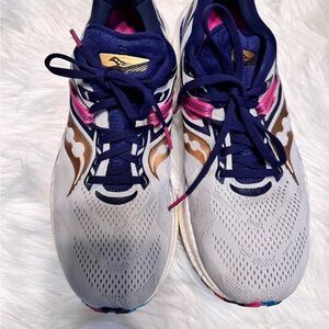 Saucony Women's Navy and Pink Athletic Shoes